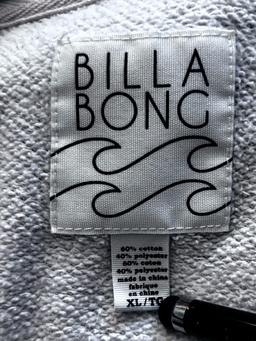 Surf Skate Baja Hoodie Billabong California Love Terry Cloth Sweatshirt Size XL - Picture 10 of 16